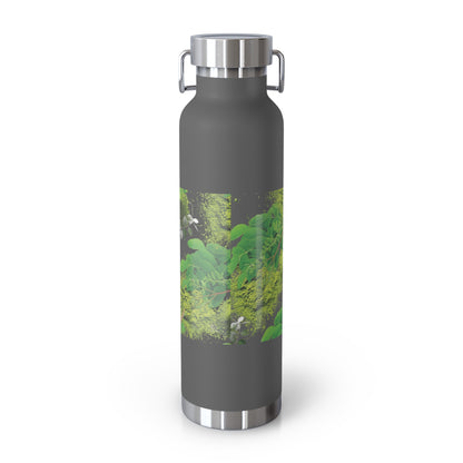 Insulated Water Bottle – ' The Mystery of Moringa ' Botanical Copper Vacuum 22oz