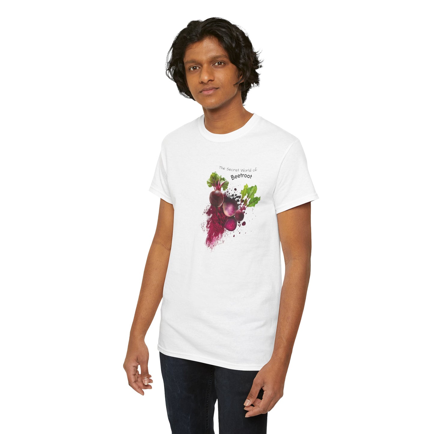 Beetroot Tee ( Simple )  - The Secret world of beetroot Powder Unisex Heavy Cotton Shirt