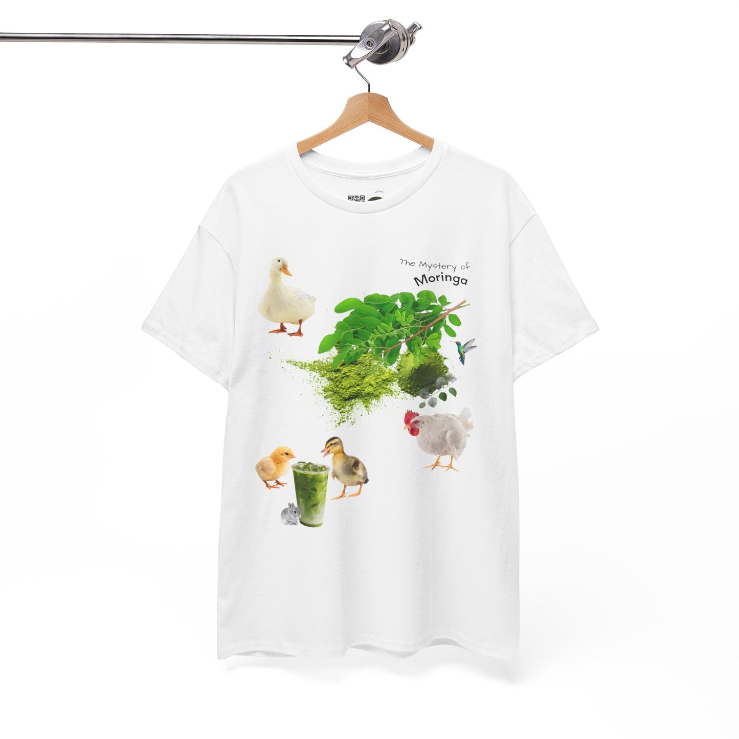 Moringa Tee - The Mystery of Moringa Powder Unisex Heavy Cotton Shirt