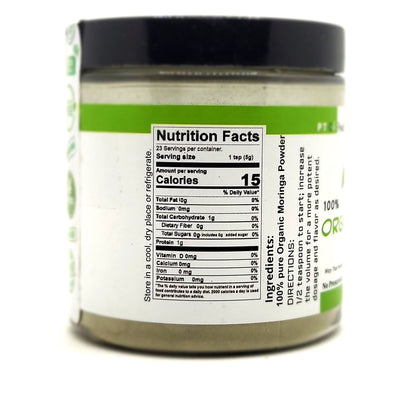 100% ORGANIC MORINGA POWDER - 4 oz