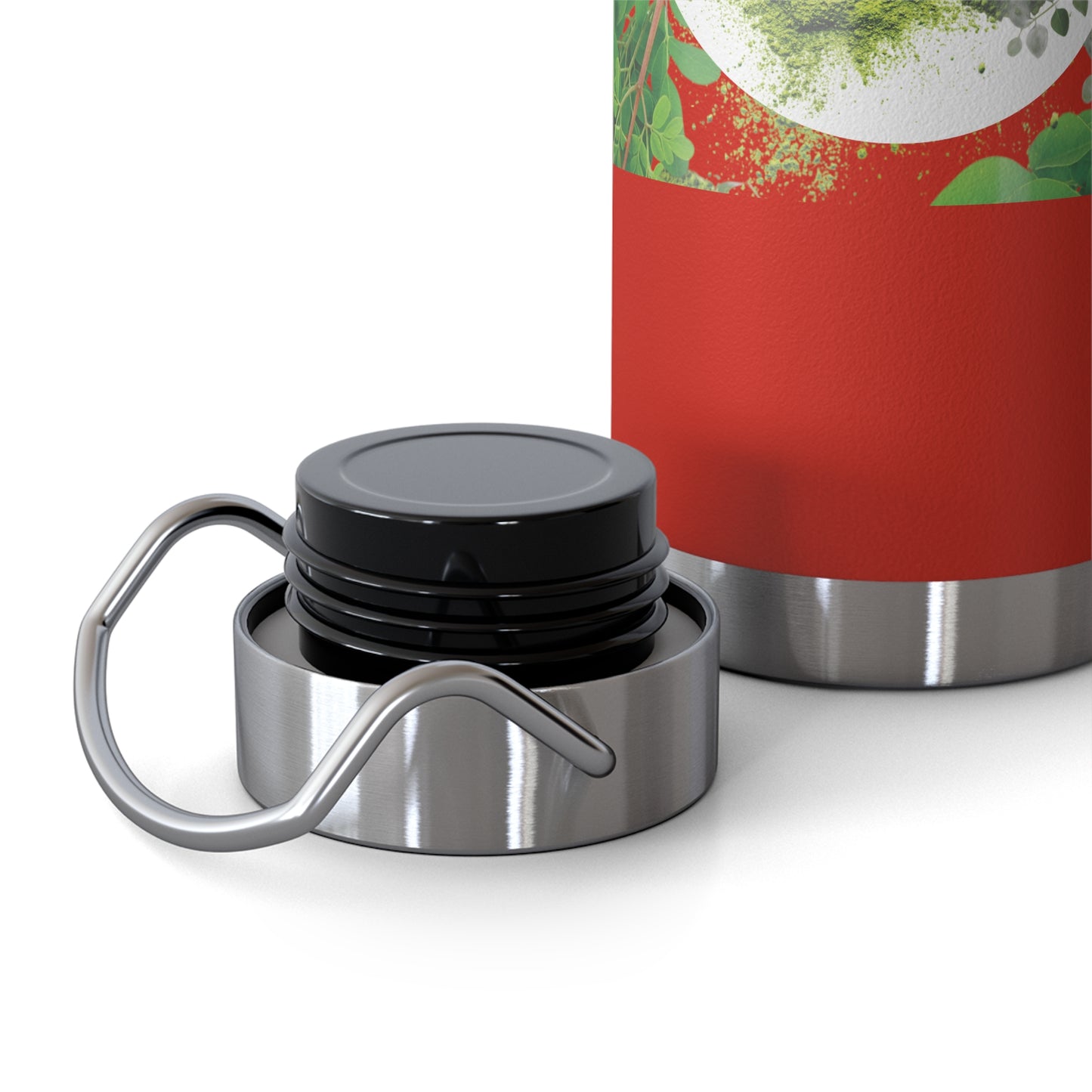 Insulated Water Bottle – ' The Mystery of Moringa ' Botanical Copper Vacuum 22oz