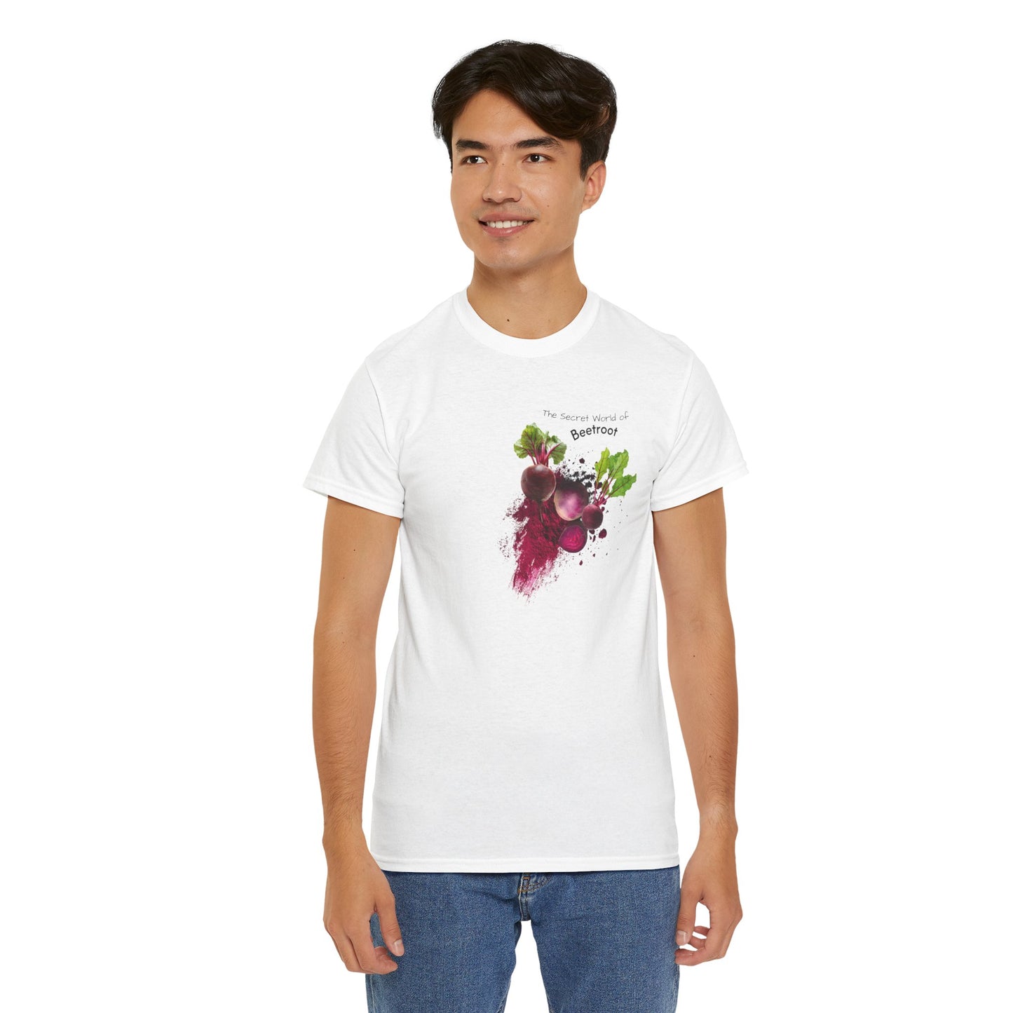 Beetroot Tee ( Simple )  - The Secret world of beetroot Powder Unisex Heavy Cotton Shirt