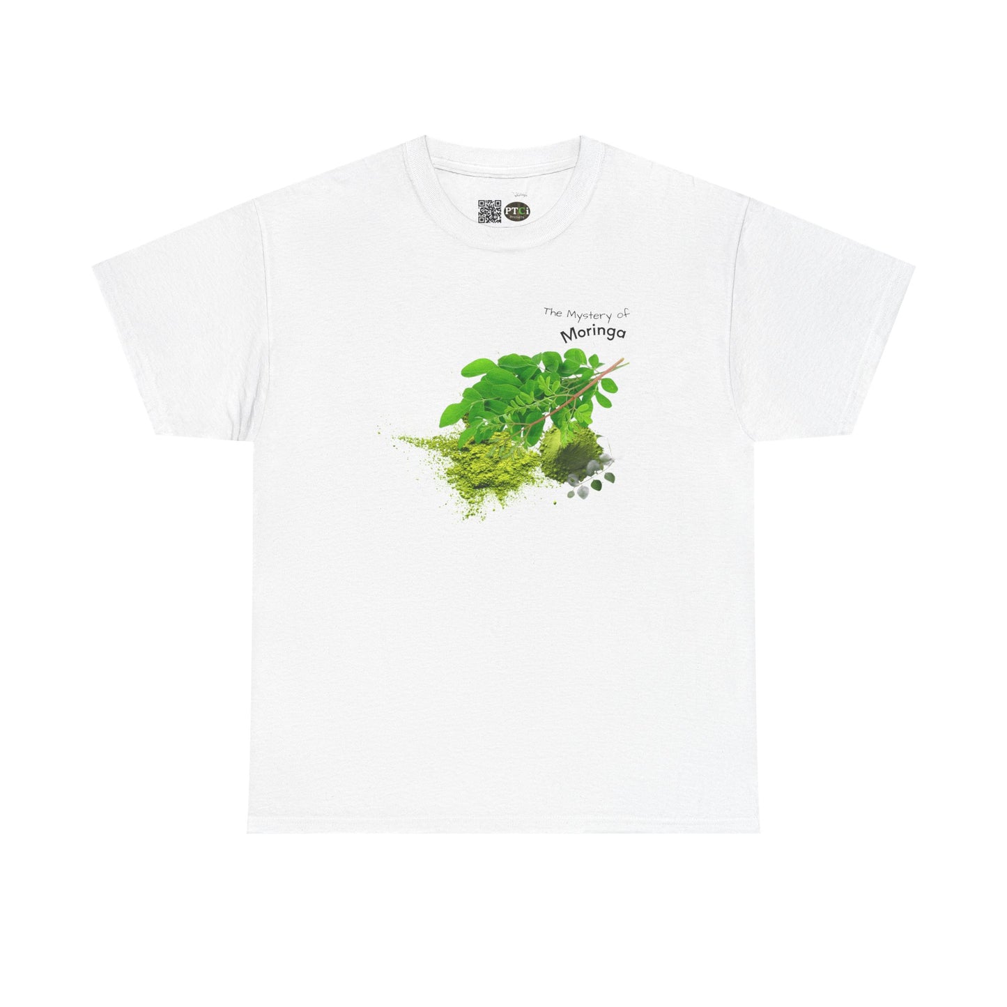 Moringa Tee ( Simple )  - The Mystery of Moringa Powder Unisex Heavy Cotton Shirt