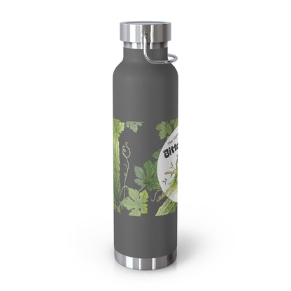 Insulated Water Bottle – 'Bitter Melon' Botanical Copper Vacuum 22oz