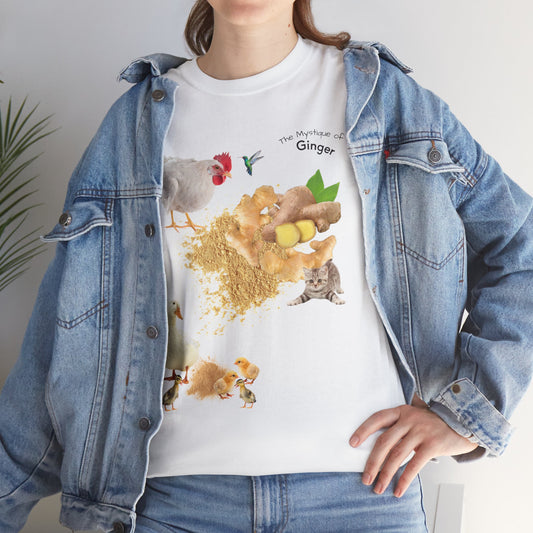 Ginger Tee - The Mystique of Ginger Powder Unisex Heavy Cotton Shirt
