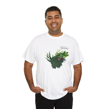 Spirulina Tee ( Simple ) - The Wonders of Spirulina Powder Unisex Heavy Cotton Shirt