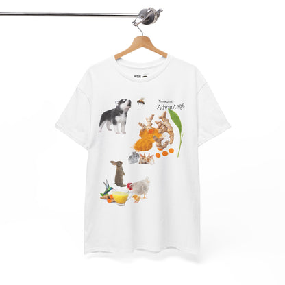 Turmeric Tee - The Advantage of Turmeric Powder Unisex Heavy Cotton Shirt