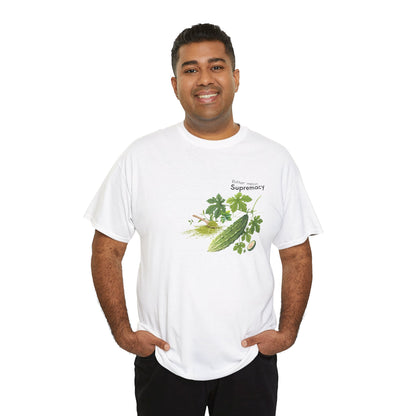 Bitter Melon Tee  ( Simple )- The Wonders of Bitter melon Powder Unisex Heavy Cotton Shirt