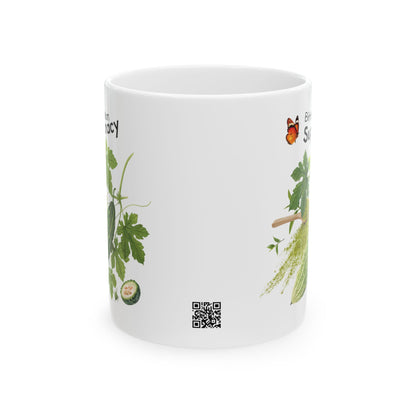 Bitter melon mug - Farm Fresh Ceramic Mug - Perfect for Coffee Lovers.