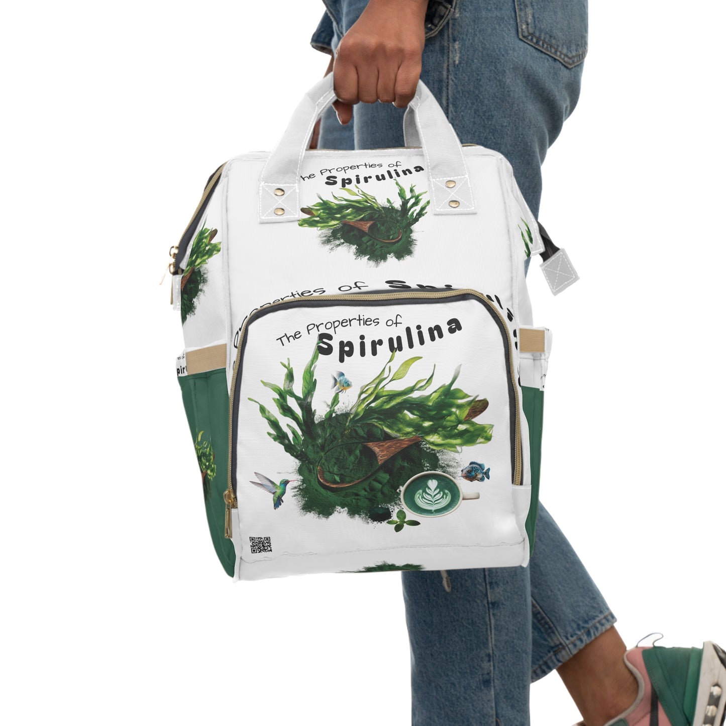 The Properties of Spirulina Powder Greenery Multifunctional Backpack