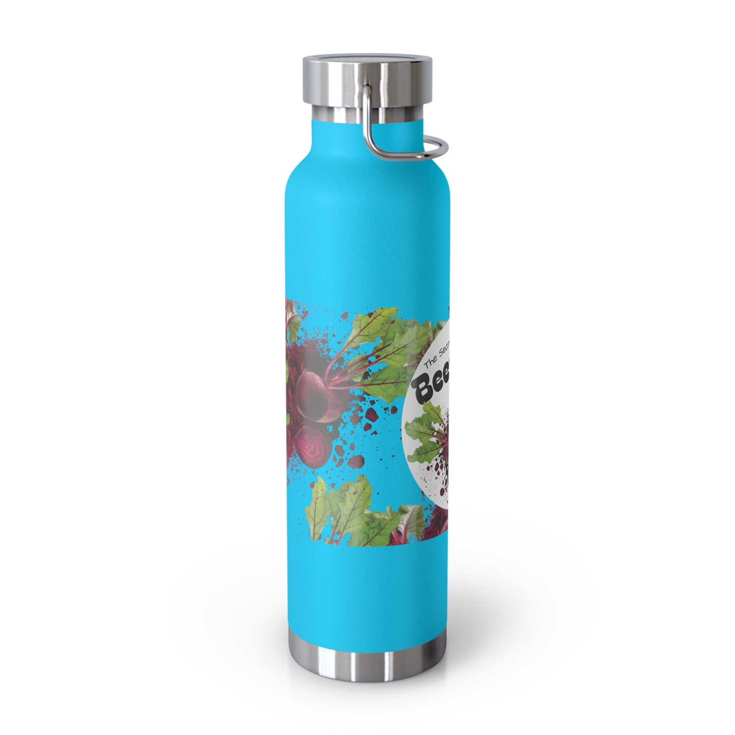 Insulated Water Bottle – 'Beetroot' Botanical Copper Vacuum 22oz