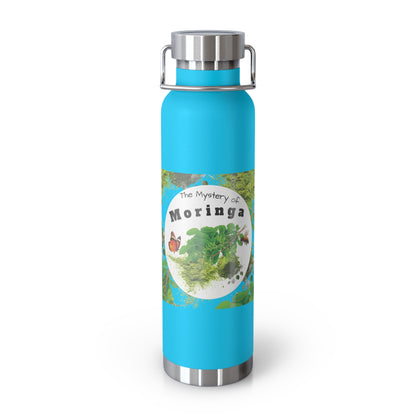 Insulated Water Bottle – ' The Mystery of Moringa ' Botanical Copper Vacuum 22oz