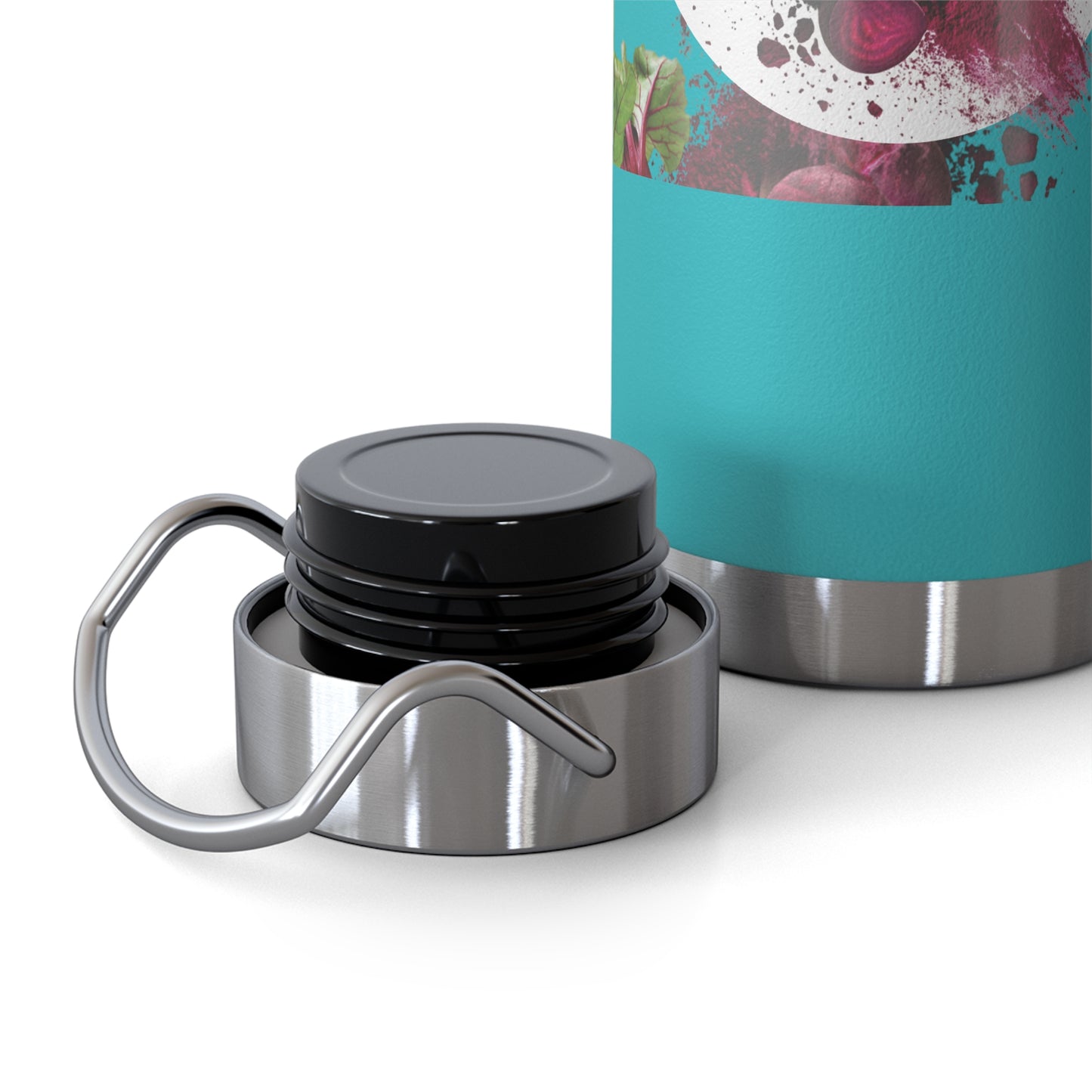 Insulated Water Bottle – 'Beetroot' Botanical Copper Vacuum 22oz