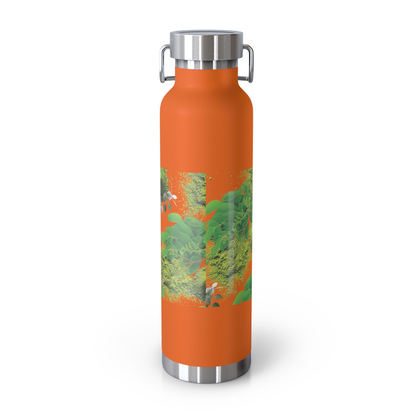 Insulated Water Bottle – ' The Mystery of Moringa ' Botanical Copper Vacuum 22oz