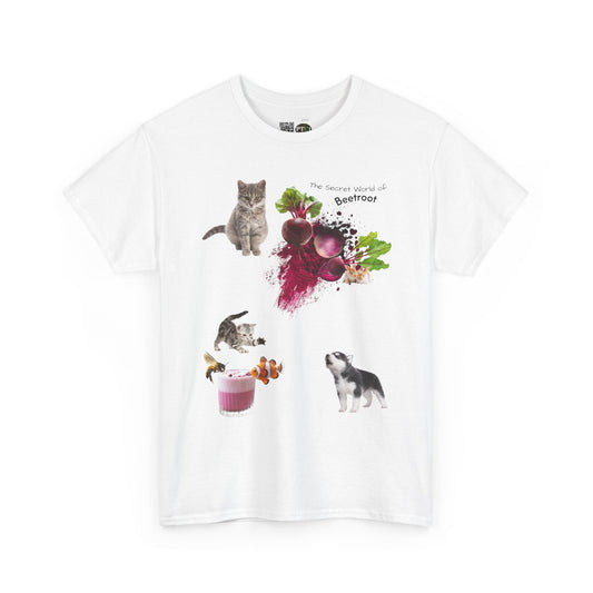 Beetroot Tee - The Secret world of beetroot Powder Unisex Heavy Cotton Shirt