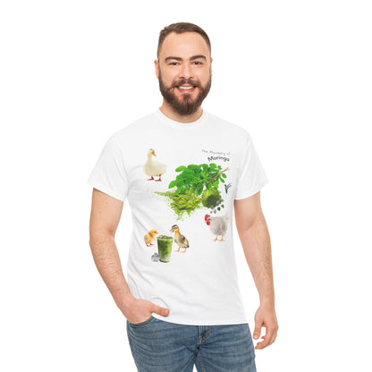 Moringa Tee - The Mystery of Moringa Powder Unisex Heavy Cotton Shirt
