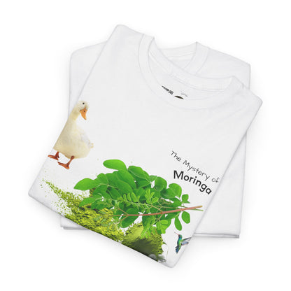 Moringa Tee - The Mystery of Moringa Powder Unisex Heavy Cotton Shirt