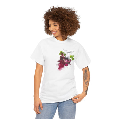 Beetroot Tee ( Simple )  - The Secret world of beetroot Powder Unisex Heavy Cotton Shirt