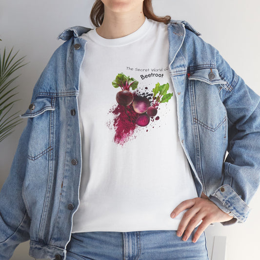 Beetroot Tee ( Simple )  - The Secret world of beetroot Powder Unisex Heavy Cotton Shirt