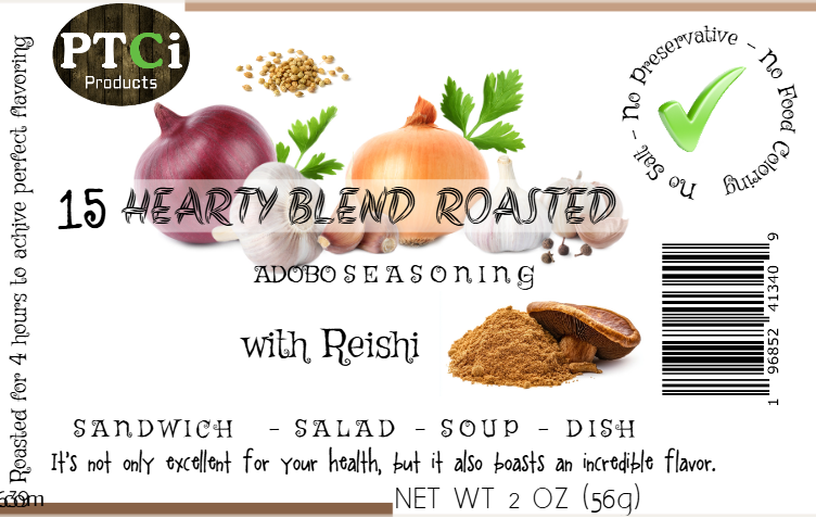 15 Hearty blend roasted adobo seasoning ( 2oz ) -  With REISHI 100% organic