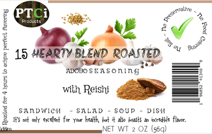 15 Hearty blend roasted adobo seasoning ( 2oz ) -  With REISHI 100% organic