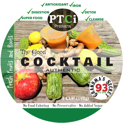 The Good Cocktail  fresh with pulp ( 7oz )  - 100% all natural with Mango